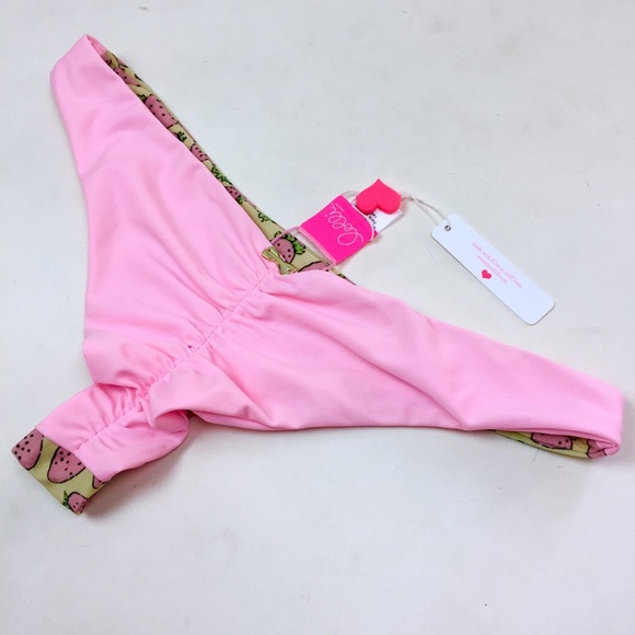 SOLD Lolli Strawberry Very Cheeky Swim Bottom Sz L - Picture 4 of 7